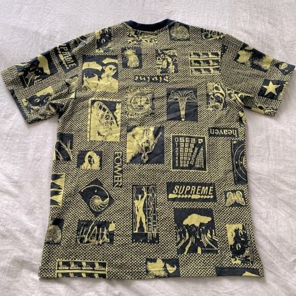 Supreme Heaven Jacquard Short Sleeve Sweater Size M - Picture 5 of 7